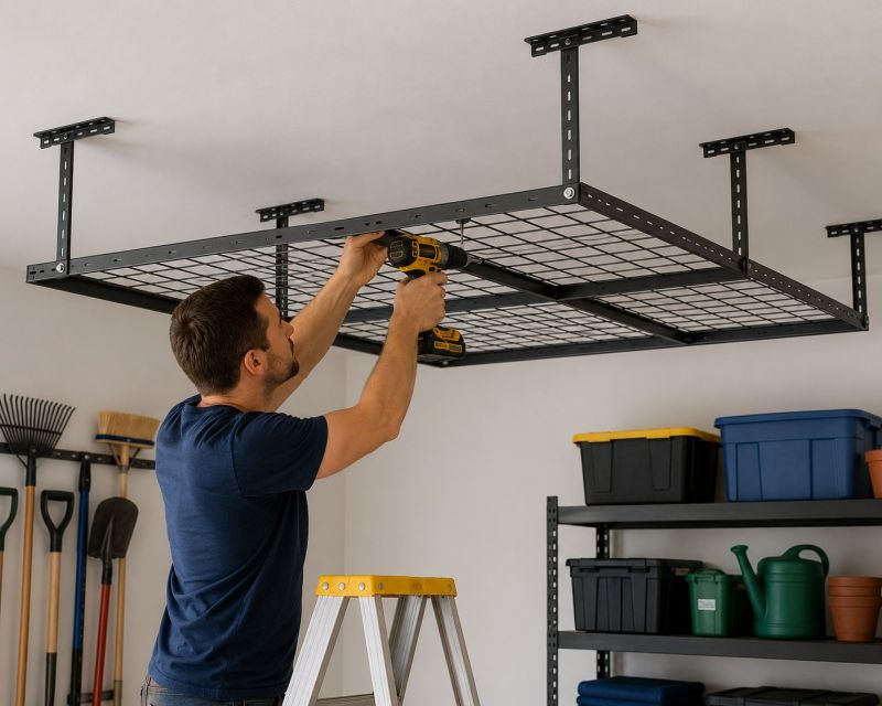 Garage Tool Rack Installation in Charlotte, NC